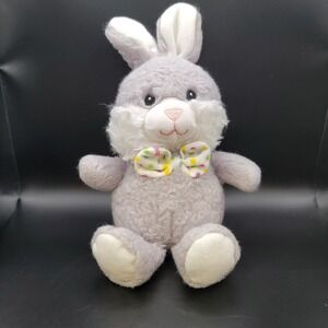 American Greetings Bunny Rabbit Gray Plush 12" Stuffed Animal